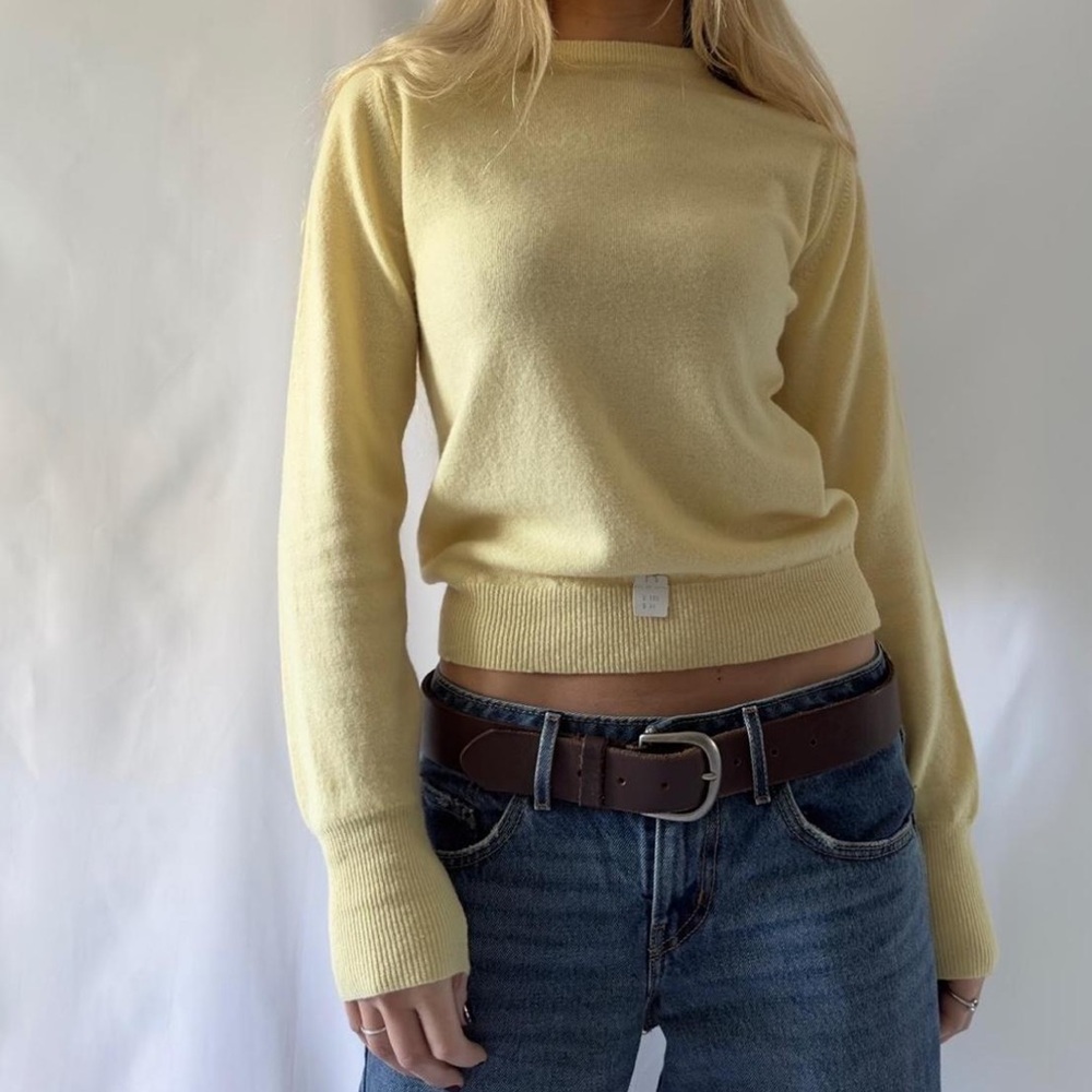 Vintage 80s/90s Yellow Wool Sweater
